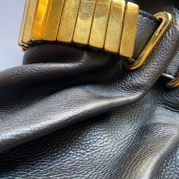 Michael Kors Black Leather Bag with Gold Hardware - Picture 15 of 16